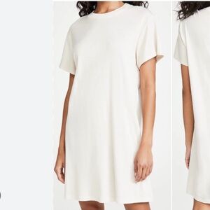 ENZA COSTA Boy Tee T-shirt Dress in Porcelain - XL